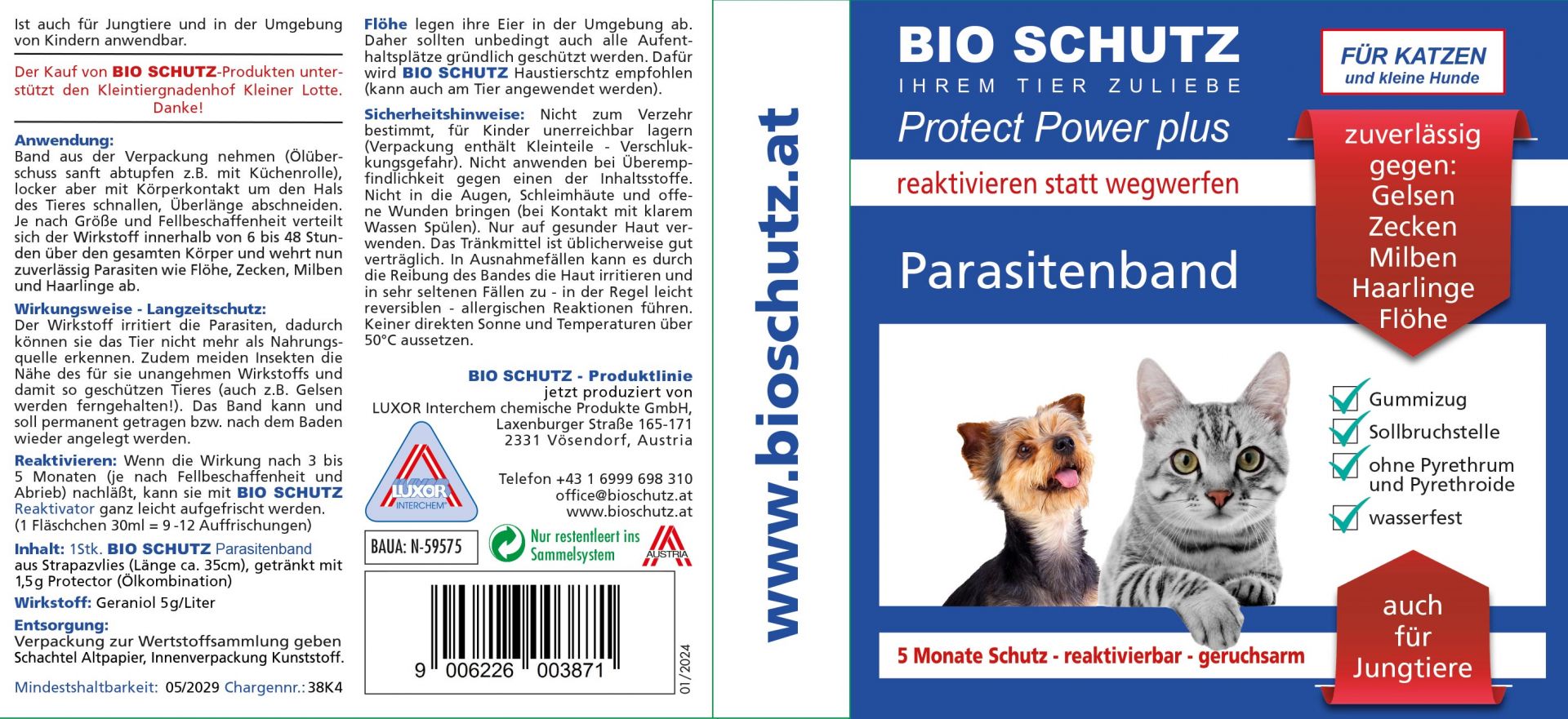 Bio Schutz Parasitenband Protect Power Plus